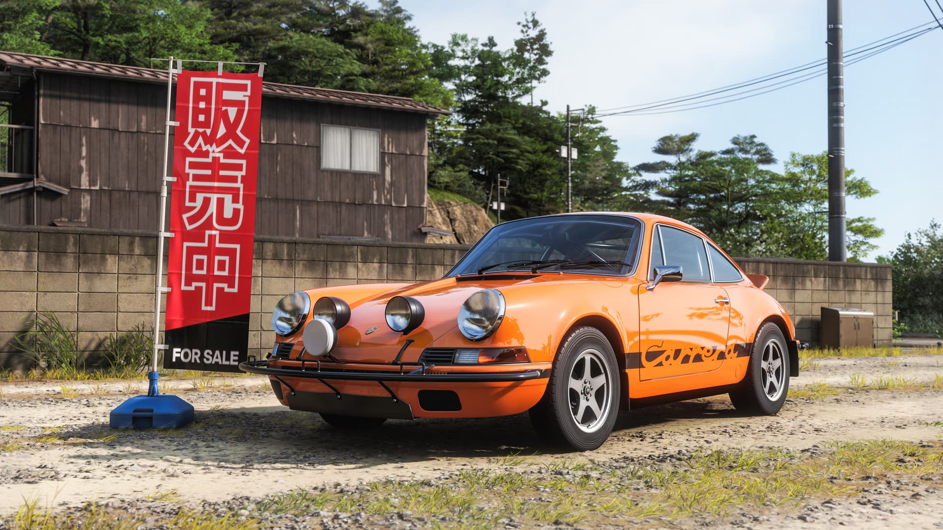 Forza Horizon 6 festival outpost in cherry blossom park